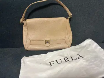 FURLA 베이지 가죽 숄더백