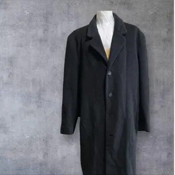 BLUE VACAZOON 블랙 울 70% 롱 체스터 코트