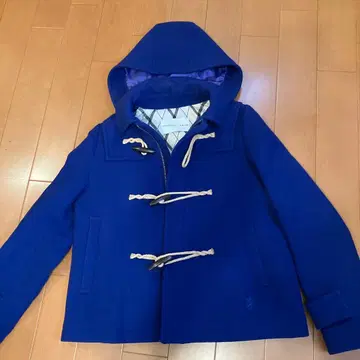 파란 더플 코트