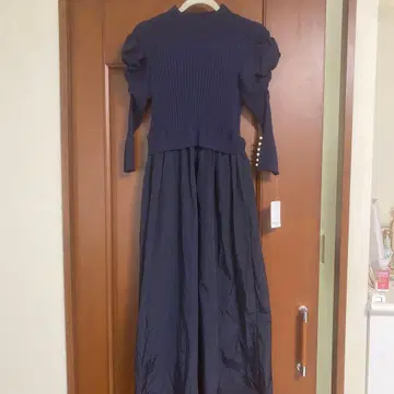 네이비 원피스 ML 미사용 새상품 택 포함
