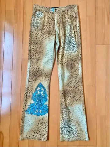 angelo marani 앙제 로마라니 팬츠 표범 무늬 이탈리아제