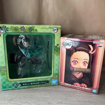 귀멸의 칼날 피규어 세트 탄지로와 네즈코