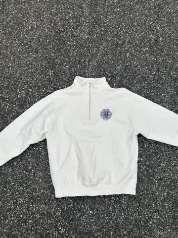 HUF 화이트 집업 맨투맨 M