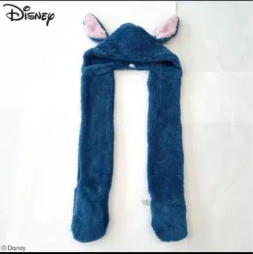 새상품 라스트 1 스티치 Disney TDL 머플러 캡 후드