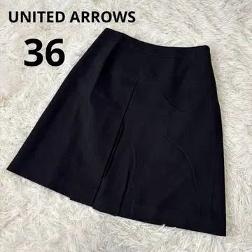 UNITED ARROWS 울 스커트 36 일본제 블랙