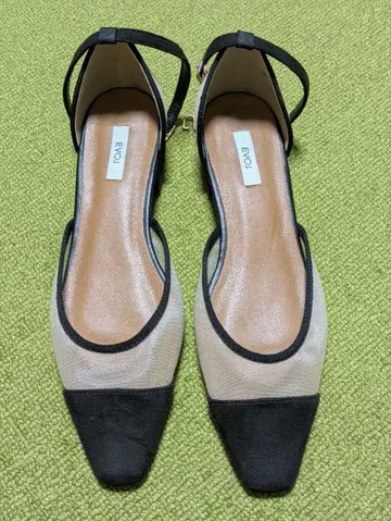 EVOL 이볼 [ 23.5cm ] 튤 세퍼레이트 펌프스 아이보리