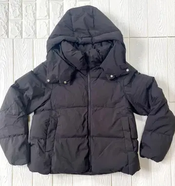 GU 히트 패디드 블루종 블랙 충전솜 숏 기장 M