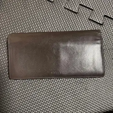 BALLY 브라운 가죽 장지갑
