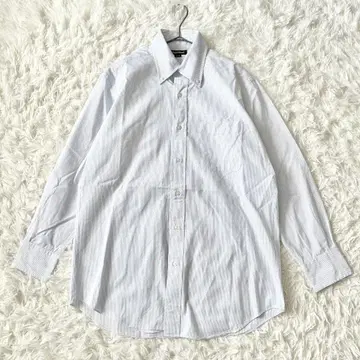 PaulStuart 긴팔 셔츠 일본제 면 100% 39-78 M 블루