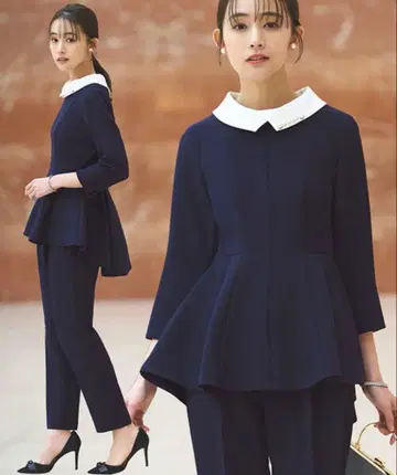 RUIRUE BOUTIQUE 네이비 셋업 펄 새상품급