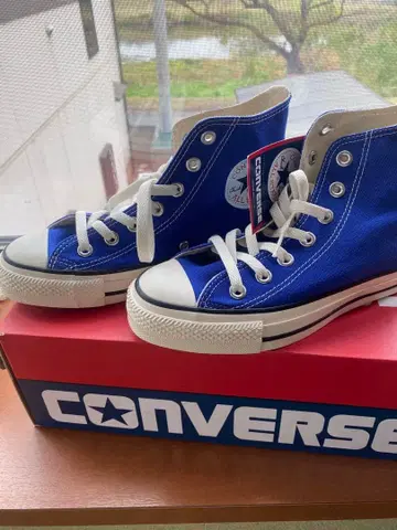 CONVERSE ALL STAR 블루 하이컷 스니커즈