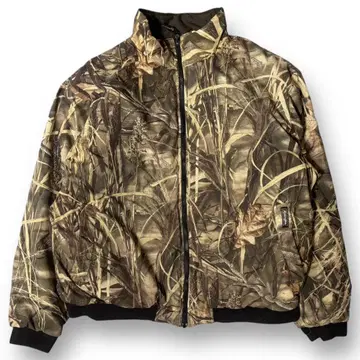 90s 구제 의류 리얼트리 카모플라주 패딩 자켓 L 리버서블