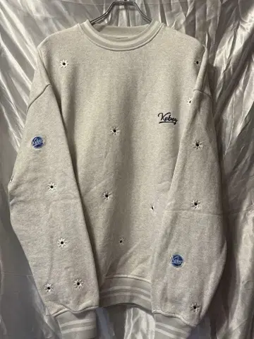 KEBOZ x NICKGEAR 스웨트 크루넥 그레이 L 사이즈