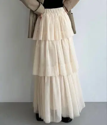 티어드 롱 스커트