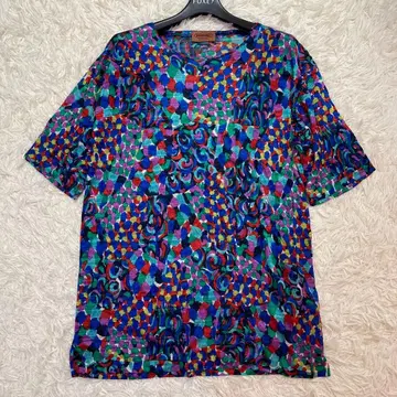 새상품급 이탈리아제 미쏘니 오렌지 택 반팔 니트 최고급