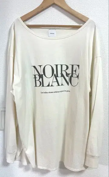 새상품급 Spick&Span NOIRE BLANC 로고 롱T