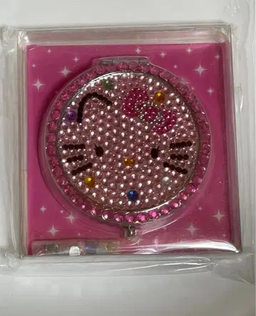 당시물 산리오 헬로키티 키라데코 거울 페이스 키티 손거울