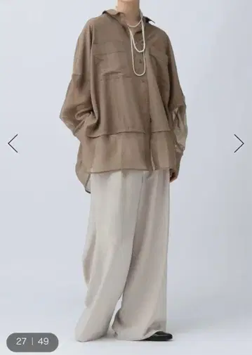 렙심 절개 판초 셔츠 새상품, 택 포함