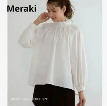 10 완판 새상품급 meraki 메라키 블라우스 화이트 펄 입학식