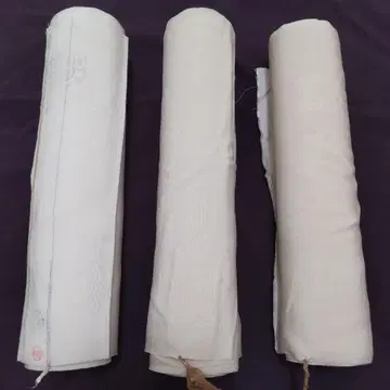 순수 실크 화이트 옷감 3개 세트 (761)