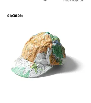 휴스턴 TYVEK PAPER CAP/세계 지도 도안 UNISEX 베이지
