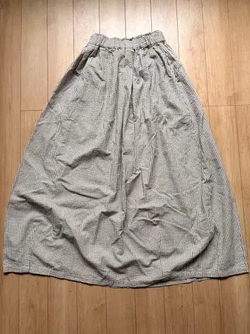 SETTO 스트라이프 롱 스커트