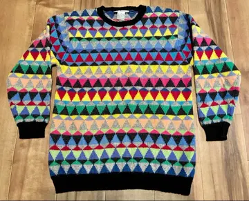 빈티지 talbots 멀티 컬러 크루넥 스웨터 S