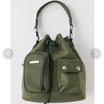 moussy 로고 스트랩 버킷 백