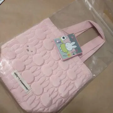 대만 한정판 스타벅스 핑크색 토트백 미피 70주년 콜라보