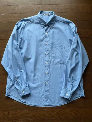 25SS AURALEE WASHED FINX TWILL SHIRT