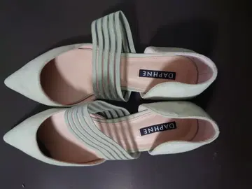 DAPHNE 민트 그린 플랫 펌프스