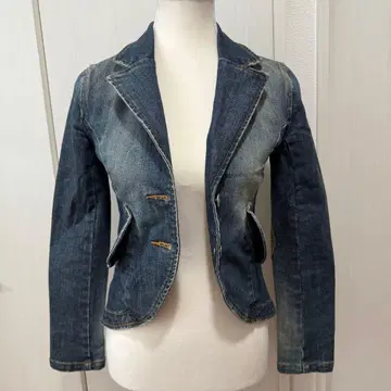 사보타주 데님 자켓 팔꿈치 패치 포함