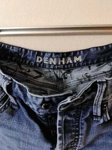 DENHAM 슬림핏 데님 블루