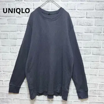 [ UNIQLO ] 유니클로 와플 트레이너 티셔츠 네이비 XL 남성용