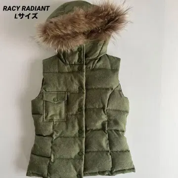 레이시 래디언트 베스트 M 다운 50% 페더 50% 겉감 캐시미어 혼방