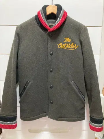 291295=HOMME 바시티 자켓 카키