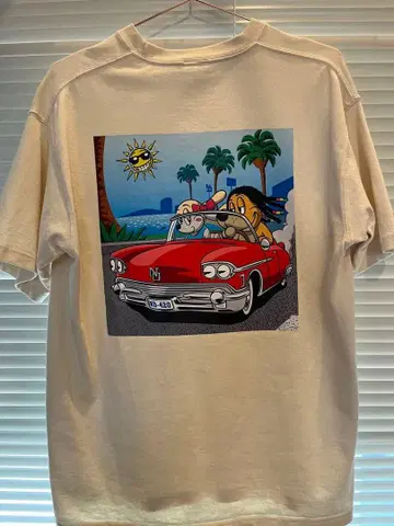 nasty dog 물판 한정판 T셔츠 화이트 M