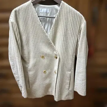 GALLARDAGALANTE 아이보리 더블 브레스트 자켓