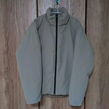 무인양품 프론트 지퍼 다운 자켓 베이지