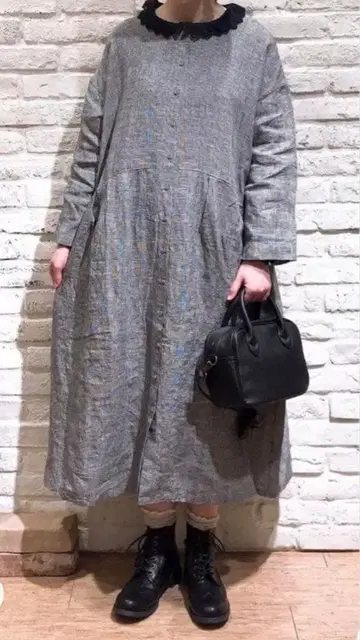 SM2 린넨 프론트 오픈 원피스