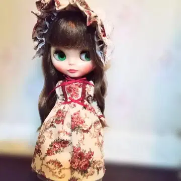 네오 브라이스 사이즈 - 보닛 빨간 꽃