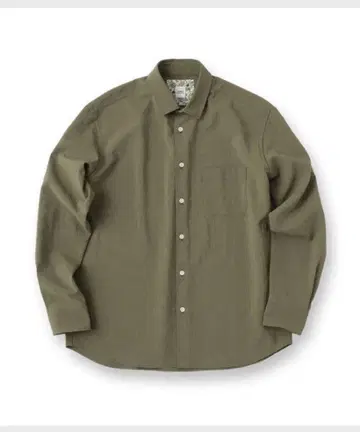 린넨 느낌 숏 칼라 셔츠