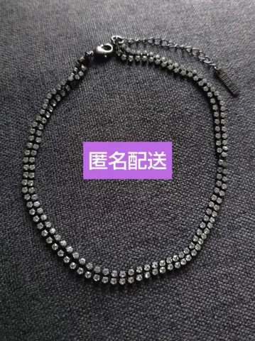 익명 배송 ANNA SUI 초커 건메탈 블랙