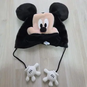 새상품급 미키마우스 플리스 모자
