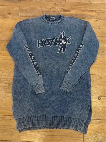 HYSTERIC GLAMOUR 데님 블루 스웨터