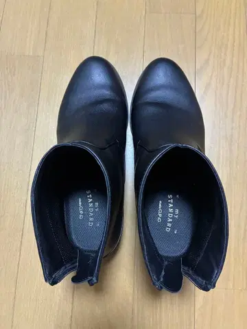 블랙 앵클부츠 L 사이즈