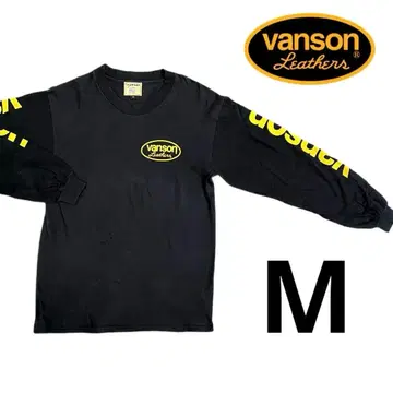 [ 당일 발송 ] vanson 블랙 긴팔 티셔츠 로고