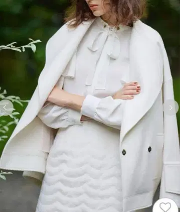 셀포드 울 숏코트 화이트