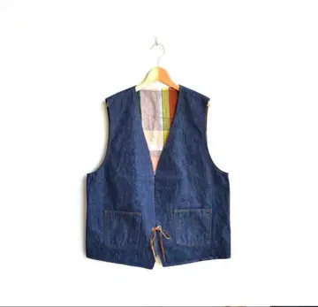 orslow HIPPY'S REVERSIBLE DENIM VEST