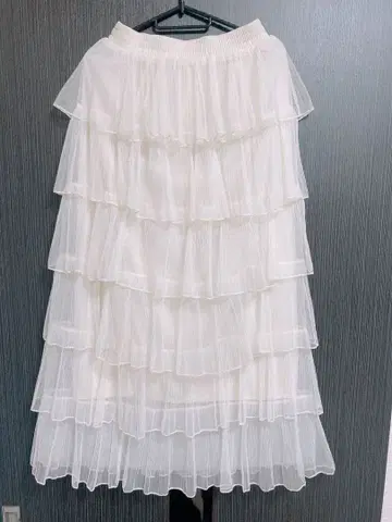 W CLOSET 프릴 롱 스커트 F